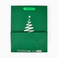 Пакет подарочный новогодний &laquo;Яркого Нового года&raquo;, голография, MS 18 х 10 х 23 см