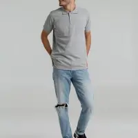 Рубашка поло мужская Virma Premium, серый меланж, размер 4XL