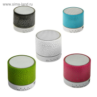 Портативная колонка Luazon LAB-04, с подсветкой, Bluetooth, USB, microSD, microUSB, МИКС Портативная колонка Luazon LAB-04, с подсветкой, Bluetooth, USB, microSD, microUSB, МИКС