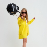 Рубашка для девочки джинсовая KAFTAN, размер 34 (122-128 см), цвет жёлтый