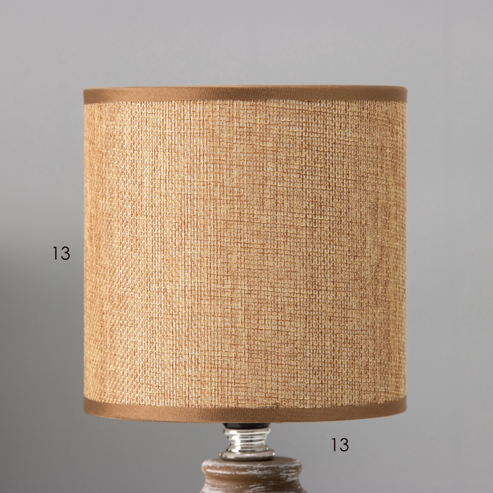 Настольная лампа "Шарлотта" Е14 40вт шоколадный 13х13х27 см