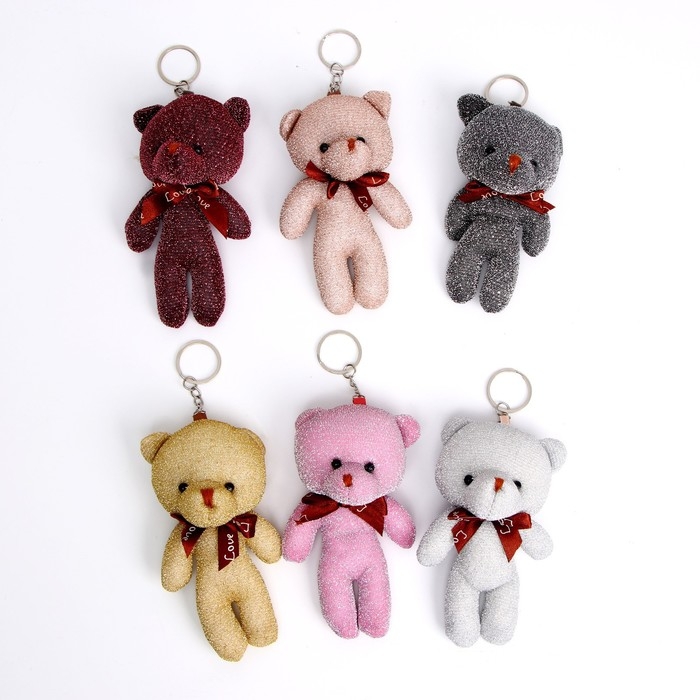 Подвеска &laquo;Мишка с бантом&raquo;, цвета МИКС