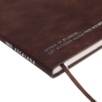 Еженедельник датир 2025г мягк обл иск кож А6+ 80л ESCALADA, тис ф, кр бл 70 г/м&sup2;, кор-ый