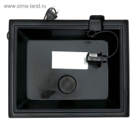 Аквариум "Колонна" с крышкой, 36 литров, 32 х 25 х 45/50,5 см, чёрный