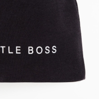 Комплект детский (джемпер, брюки, шапочка) Крошка Я "Little Boss", рост 68-74 см, цвет чёрный Комплект детский (джемпер, брюки, шапочка) Крошка Я "Little Boss", рост 68-74 см, цвет чёрный