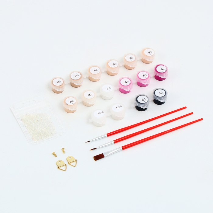 Картина по номерам &laquo;Женские штучки&raquo;, 7 цветов, с кристаллами из хрусталя, 40 &times; 50 см