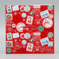 Коробка подарочная &laquo;Новогодняя почта&raquo;, 16 х 16 х 9 см, Новый год