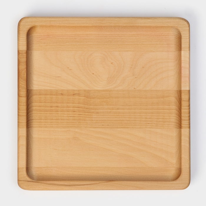 Тарелка Adelica &laquo;Классика&raquo;, 19&times;19&times;1,8 см, пропитана минеральным маслом, берёза