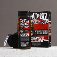 Подарочный набор, гель для душа 250 мл и мочалка для тела, Новый Год Подарочный набор, гель для душа 250 мл и мочалка для тела, Новый Год