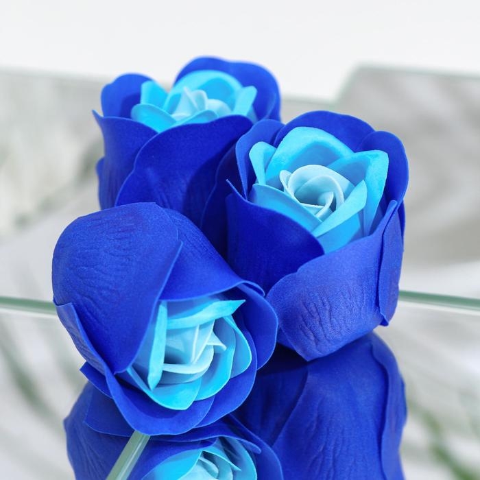 Мыльные розочки, трёхцветные,набор 6 шт. Мыльные розочки, трёхцветные,набор 6 шт.