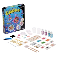 Набор для опытов &laquo;Эпоксидная смола&raquo;, брелоки с наполнением, 3 молда