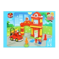 Конструктор &laquo;Пожарная станция&raquo;, 61 деталь