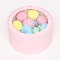 Подарочная коробка "Нежность", розовый перламутр, завальцованная с оконом, 18 х 10 см