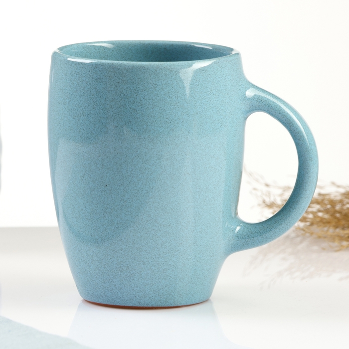 Кружка "Праздничная" 0,4л / 11,5х9,5см, блюз