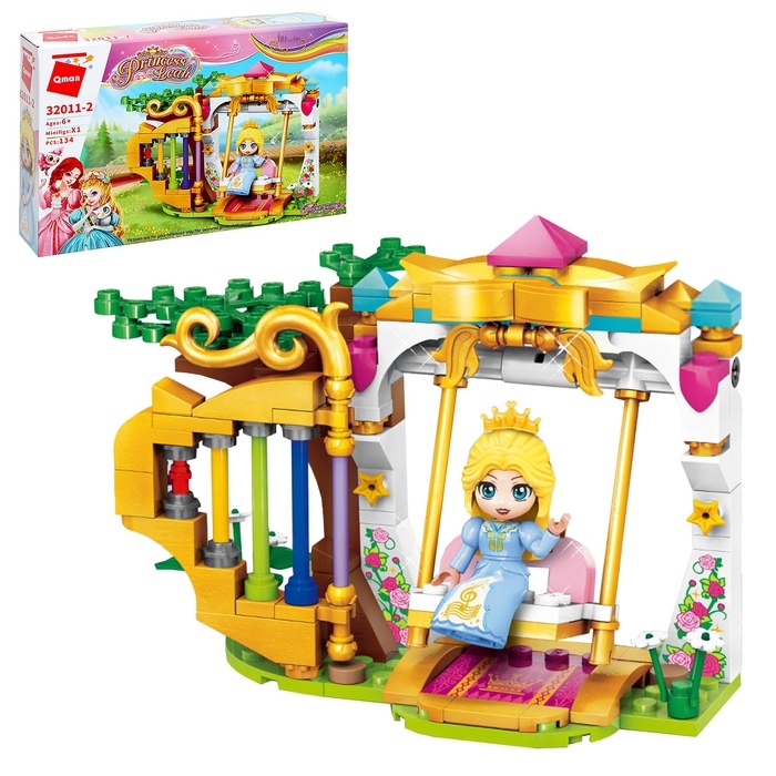 Конструктор для девочек &laquo;Принцессы. Качели&raquo;, 134 детали