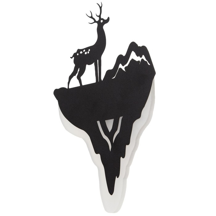 Бра Бра "Олень и гора" LED 11Вт 4000К черный 20х29х5 см