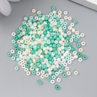 Бисер стекло 8/0 "Перламутр. Меланж зелёно-жёлтый" 10 гр Бисер стекло 8/0 "Перламутр. Меланж зелёно-жёлтый" 10 гр