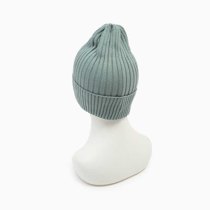 Шапка женская демисезонная, цвет оливковый, размер 52-56 Шапка женская демисезонная, цвет оливковый, размер 52-56