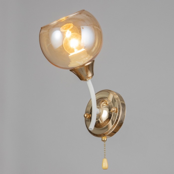 Бра Бра "Барбара" 1х60Вт Е27 Белый, золото 20х12х28см