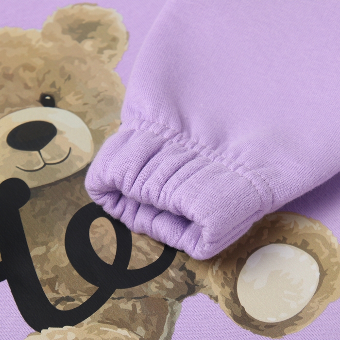 Костюм детский (джемпер, брюки) KAFTAN Hello р.34 (122-128), лиловый Костюм детский (джемпер, брюки) KAFTAN Hello р.34 (122-128), лиловый