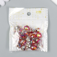 Пуговицы пластик для творчества 1 прокол "Шарик голография. Красный" набор 20 шт d=1,2 см Пуговицы пластик для творчества 1 прокол "Шарик голография. Красный" набор 20 шт d=1,2 см