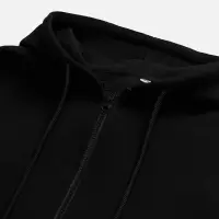 Толстовка унисекс оверсайз на молнии Zippy Terry, черная, размер XL/XXL