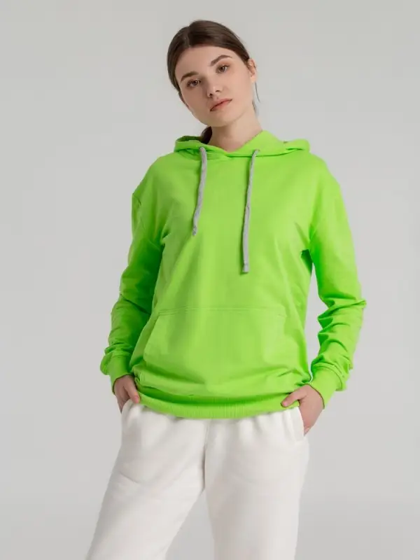 Толстовка с капюшоном Unit Kirenga зеленое яблоко, размер XS
