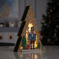 Светодиодная фигура «Щелкунчик» 20 × 30 × 5.5 см, дерево, батарейки AAAх2 (не в комплекте), свечение тёплое белое Светодиодная фигура «Щелкунчик» 20 × 30 × 5.5 см, дерево, батарейки AAAх2 (не в комплекте), свечение тёплое белое