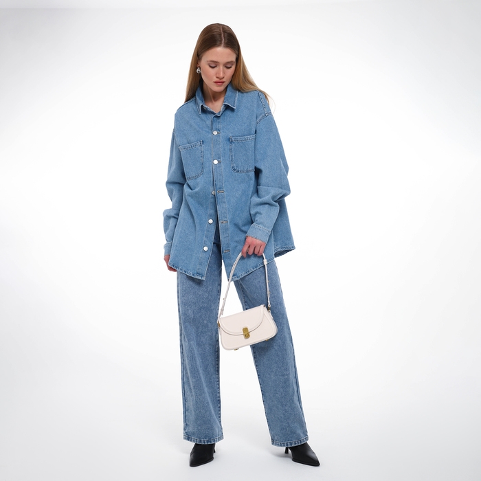 Сумка женская TEXTURA, мессенджер, средний размер, цвет молочный Сумка женская TEXTURA, мессенджер, средний размер, цвет молочный