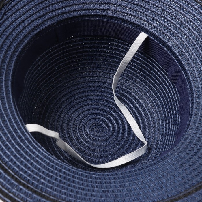 Шляпа для девочки MINAKU Шляпа для девочки MINAKU "Модница", цвет синий, р-р 52