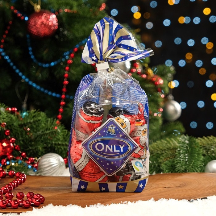 Шоколад молочный фигурный Шоколад молочный фигурный "Ёлочные украшения Санты", 100 г