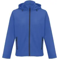 Куртка софтшелл с капюшоном мужская Race Men, ярко-синяя (royal), размер 4XL