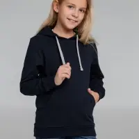 Толстовка с капюшоном детская Kirenga Kids, темно-синяя, 14 лет