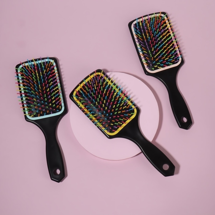 Расчёска массажная, 8 × 24 см, цвет МИКС Расчёска массажная, 8 × 24 см, цвет МИКС