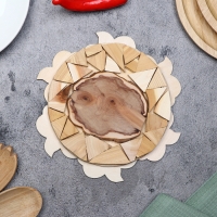 Подставка под горячее «Лилии», D=20 см, можжевельник Подставка под горячее «Лилии», D=20 см, можжевельник