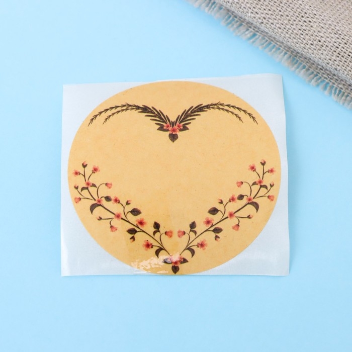 Наклейки крафт в рулоне &laquo;Рамки&raquo;, 100 шт, 5 х 5см