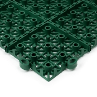 Модульное покрытие, 30 &times; 30 &times; 1,5 см, пластик, зелёное, 1 шт.