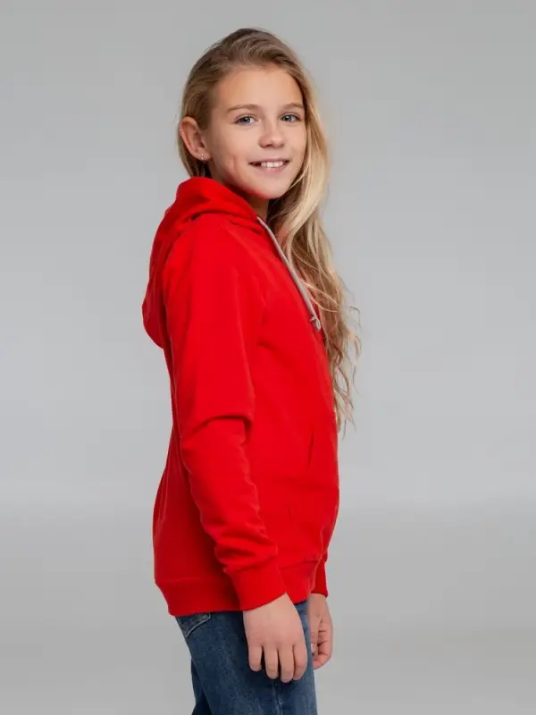 Толстовка с капюшоном детская Kirenga Kids, красная, 6 лет