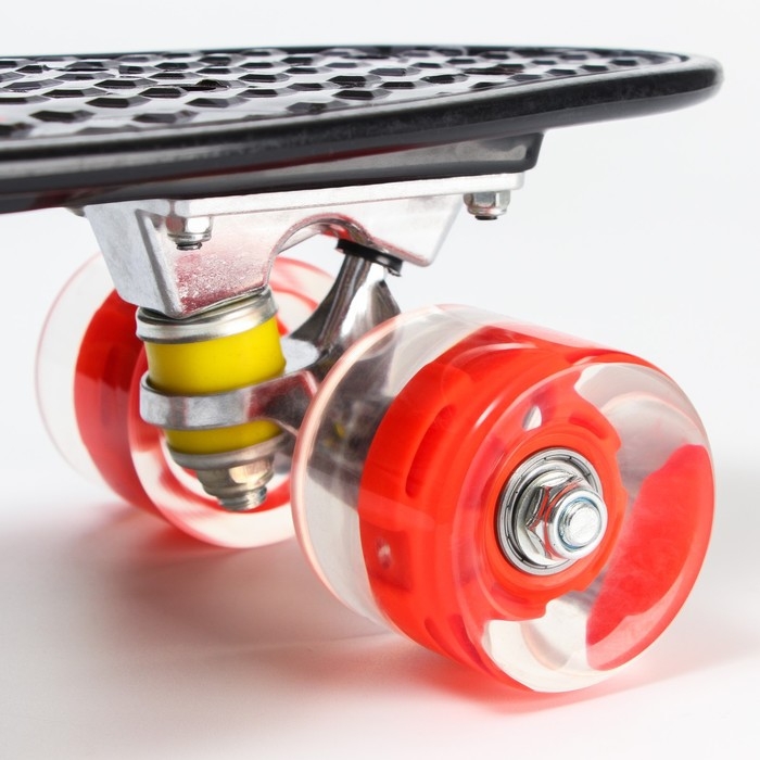 Пенниборд Marvel 56 х 16 см, колёса световые PU 60х45 мм, ABEC 7, цвет красный Пенниборд Marvel 56 х 16 см, колёса световые PU 60х45 мм, ABEC 7, цвет красный