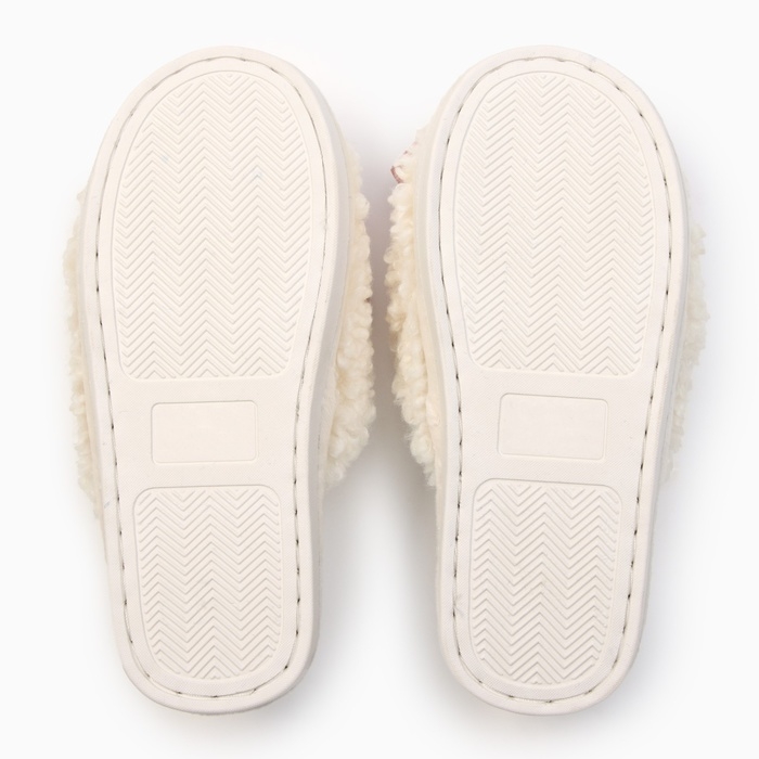 Тапочки женские с открытым носом, размер 40-41, розовый бант