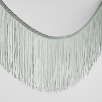 Тесьма декоративная &laquo;Бахрома&raquo;, 15 см, 5 &plusmn; 0,5 м, цвет серый