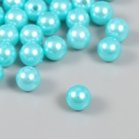 Набор бусин "Жемчуг" d 12 мм, 250 гр, голубая-бирюза Набор бусин "Жемчуг" d 12 мм, 250 гр, голубая-бирюза