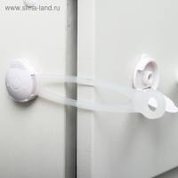 Набор блокираторов для дверей и ящиков, универсальные, 17 см, 2 шт., цвет белый/прозр, Крошка Я Набор блокираторов для дверей и ящиков, универсальные, 17 см, 2 шт., цвет белый/прозр, Крошка Я