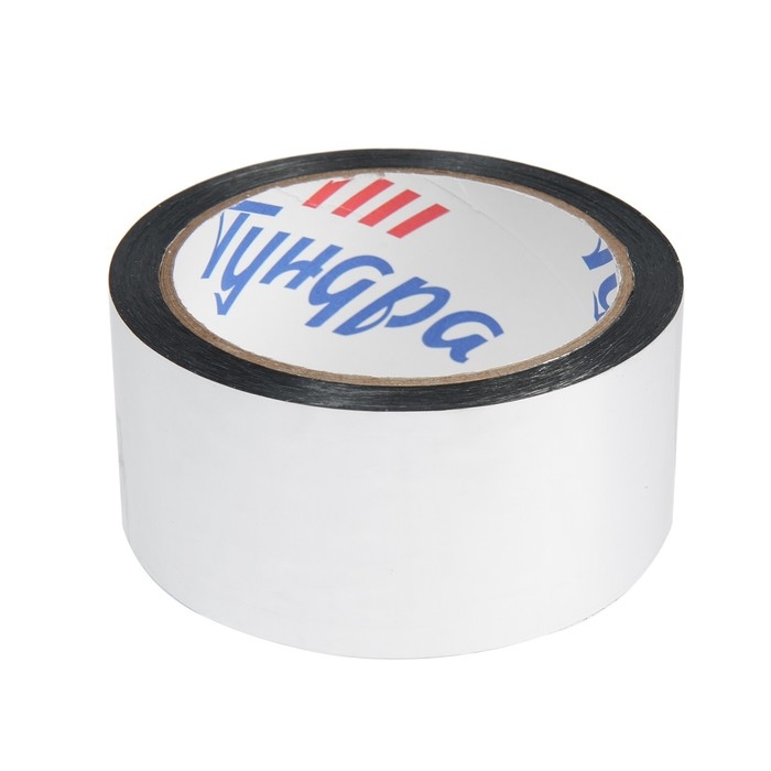 Лента металлизированная ТУНДРА, клейкая, 45 мкм, 48 мм х 50 м