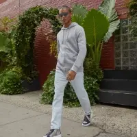 Толстовка на молнии с капюшоном унисекс BNC Inspire (Organic), красная, размер M