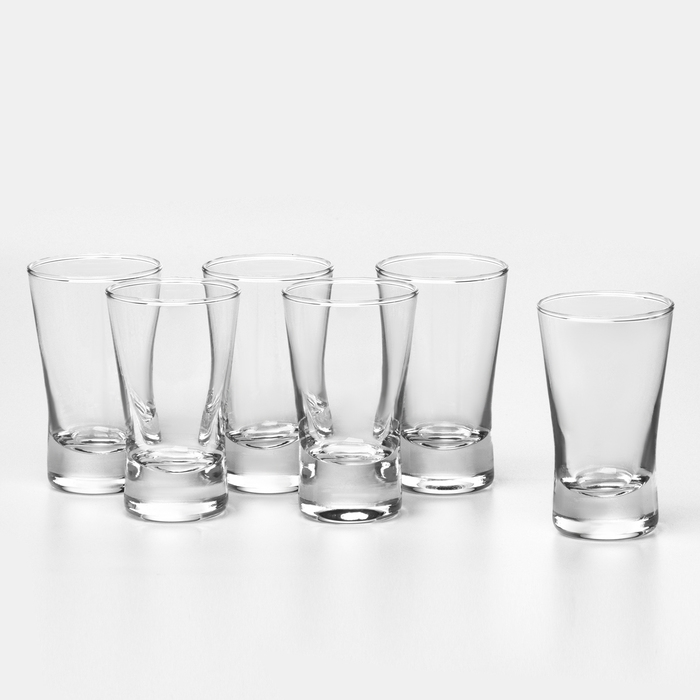 Набор стеклянных стопок, 50 мл Набор стеклянных стопок, 50 мл