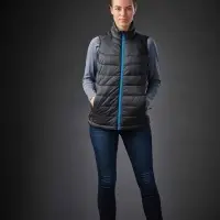 Жилет компактный женский Stavanger черный с серым, размер S