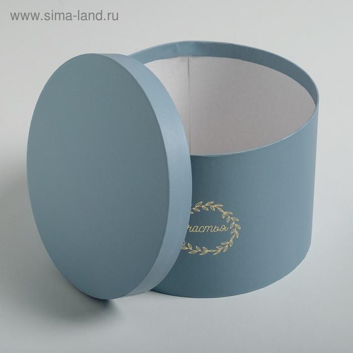 Набор шляпных коробок для цветов 3 в 1, упаковка подарочная, &laquo;Бирюза&raquo;, 18 х 13 см - 25 х 15 см