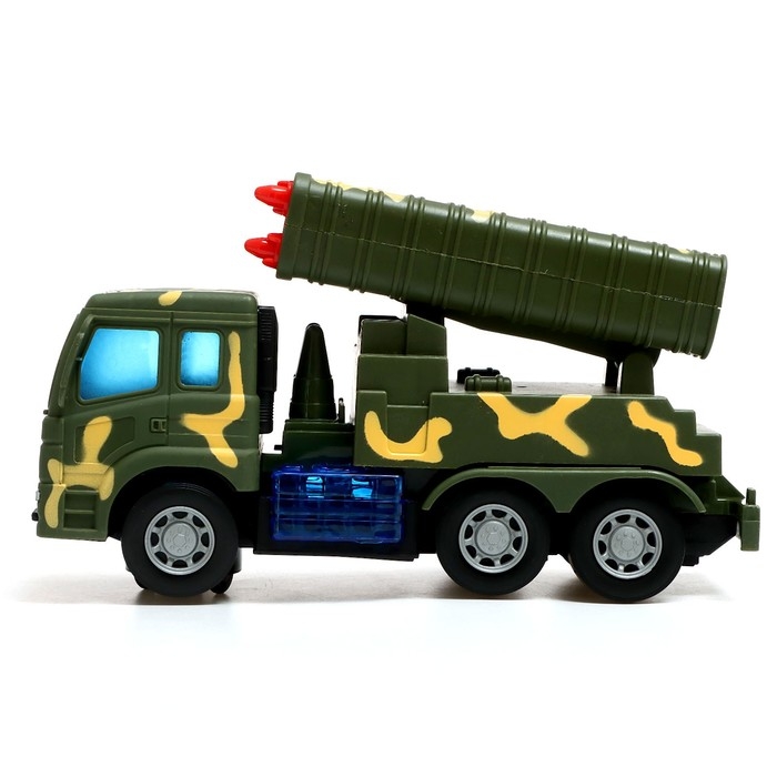 Машина &laquo;Военная&raquo;, на батарейках, свет и звук