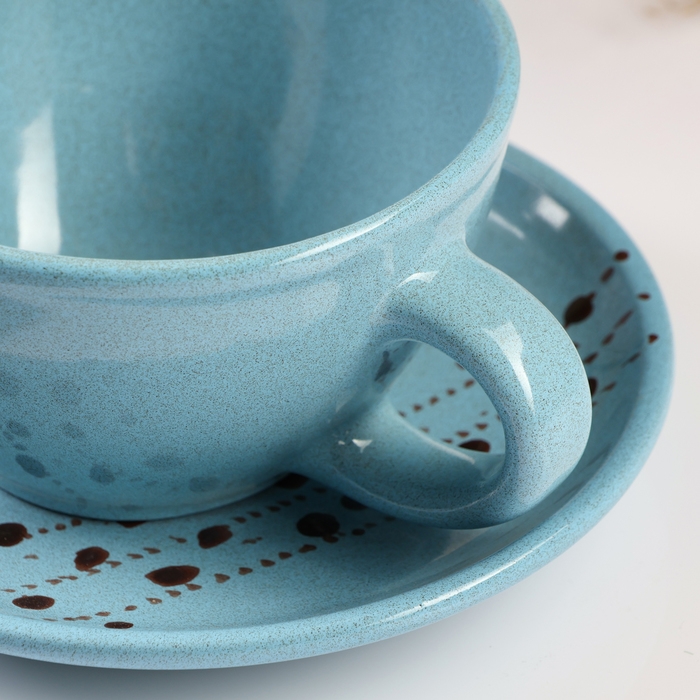 Чайная пара Чайная пара "Подарочная" 0,3л / 16см, блюз